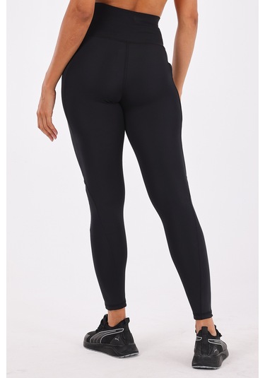Scorp Sculpt Kadın Yüksek Bel Toparlayıcı Push Up Cepli Uzun Spor Tayt Siyah STANDART