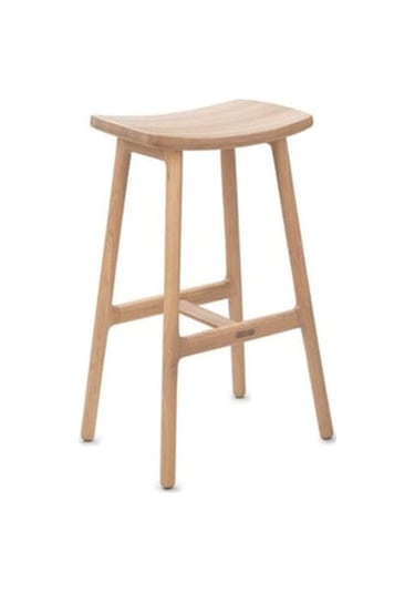 Odd Bar Taburesi, Açık Meşe, 65 Cm Şık Tasarım Beyaz - Meşe