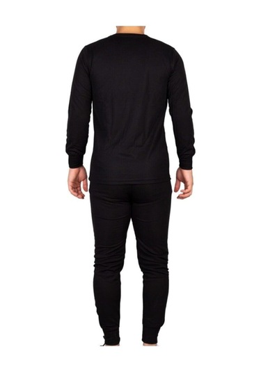 Unisex Siyah Alt Üst Takım Termal Içlik Siyah