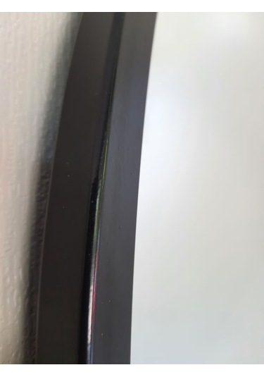 Ayna Denizi Circle Eighty Black Model Siyah Renk Metal Çerçeveli Yuvarlak Dekoratif Ayna Siyah