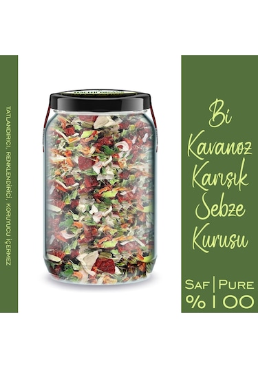 Zencefil Organik Karışık Sebze Kurusu Kavanoz 660 G
