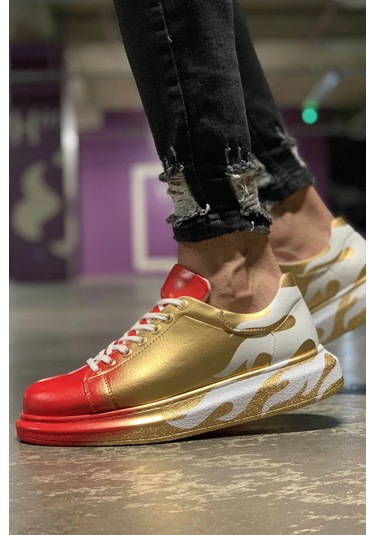 Ch254 - Cbt Pittura Erkek Ayakkabı 413 Alv Kırmızı / Altın Çok Renkli Ch254 - Cbt Pittura Erkek Ayakkabı 413 Alv Kırmızı / Altın Çok Renkli
