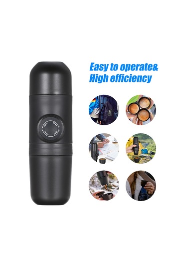 Geeroyoo Manuel Taşınabilir Espresso Makinesi - Ev & Seyahat İçin Mini Kahve Ekipmanı