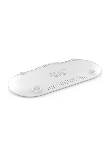 Konesam X263 10w Çift Telefon Kablosuz Şarj Cihazı - Ev Ve Ofis İçin Taşınabilir Akıllı Hızlı Şarj Beyaz