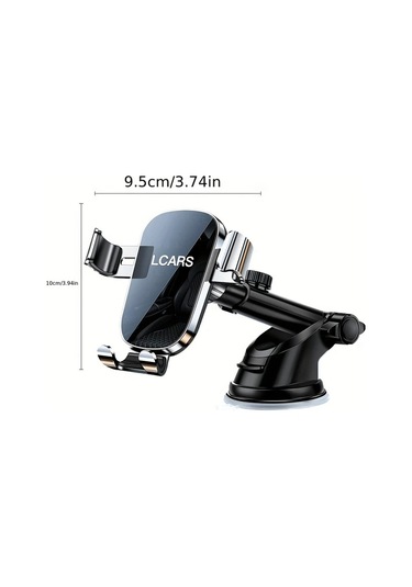 Hightower Araç İçin Altın Renkli Siyah Evrensel Destekli Emniyetli Cep Telefonu Tutucu