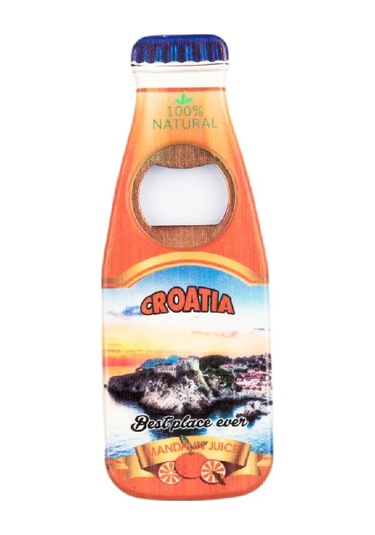 Hırvatistan Temalı Magnet Şişe Açacak
