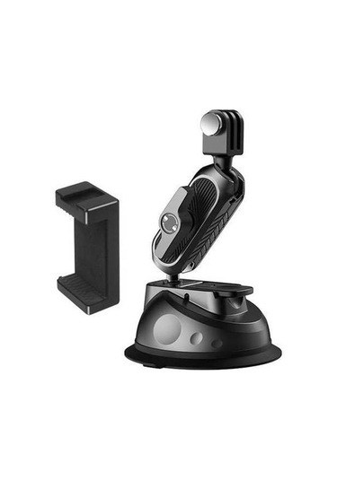 Fortunelane Abs Malzeme Gümüş Araç Tutucu - İki Top 360 Döner - Akıllı Telefon, Gopro, Insta360 Uyumlu Kameralar İçin