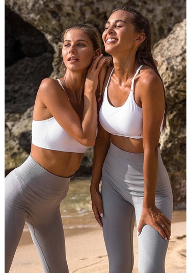 Jerf Gela Yüksek Bel, Esnek Ve Toparlayıcı Spor Tayt Gri