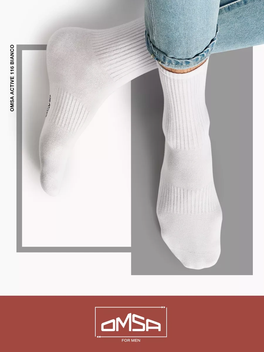 Omsa Pamuklu Çubuklu Yüksek Çoraplar 3 Çift Set 90862486 Beyaz