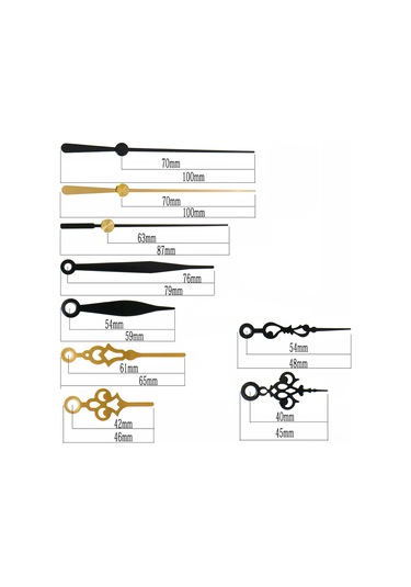 Hfambition Yeni Nesil Ev İçin 2 Adet Kumaş İşi Saat Motoru + 3 Set Metal İğne, Kolay Kullanım, Dayanıklı Kuvars Saat Mekanizması ÇOk Renkli