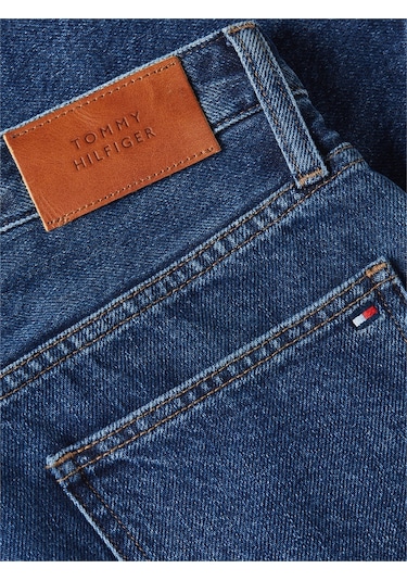 Tommy Hilfiger Dnm Emı Straıght Short Rw Kadın Mavi Şort - Ww0ww48598