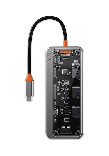 Ally Type-c To Usb3.0 3+3.5mm+hdmı+vga+sd/tf+ Ethernet Çoğaltıcı