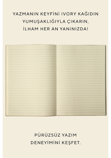 Vj Softtons Esnek Kapak Defter A5 80 Gr. Krem 128 Yp. Çizgili Mavi