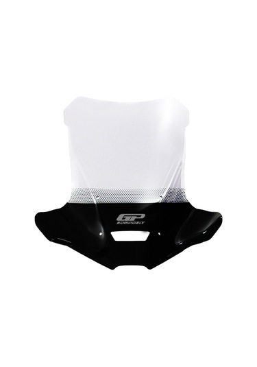 GP Kompozit Honda NC 700 X / NC 750 X 2016-2020 Uyumlu Baskılı Ön Cam Şeffaf 51 cm