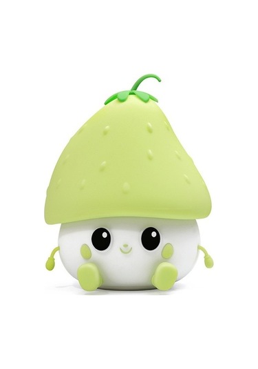 Szypzstore Yaratıcı Ahududu Endişe Gece Lambası Yatak Odası Göz Koruması Uyku Lambası Ses Kontrollü Silikon Pat Lambası Sevimli Doğum Günü Hediyesi Ipe4a8 Açık Yeşil