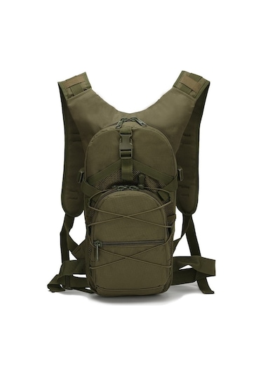 15 L Molle Taktik Sırt Çantası 800d Oxford Askeri Yürüyüş Bisiklet Sırt Çantaları Açık Spor Bisiklet Tırmanma Kamp Çantası Yeşil Yeşil