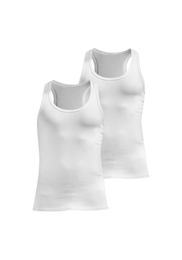 Josejuan 2'li Erkek Atlet Rambo Suprem Koton Likralı 1201-2'li Beyaz