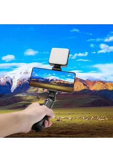 Xuweiwei Puluz Alüminyum Alaşım Telefon Kelepçesi 360 Derece Z Ekseni Döndürme Soğuk Ayakkabı Montajı Siyah -