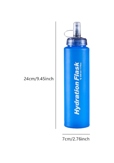 Suntek Yumuşak Su Şişesi Taşınabilir Katlanır Ket Stance 750-ml Mavi