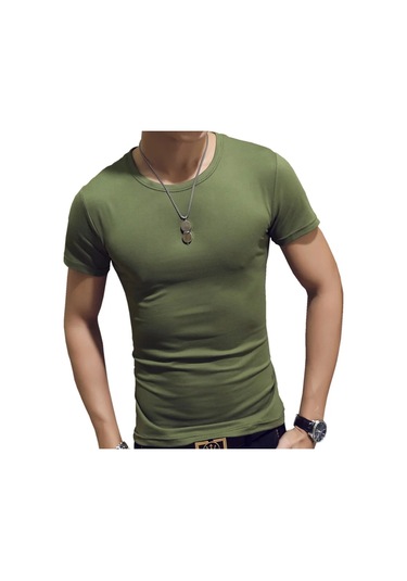 Snapbuymoda Erkek Yazlık Kısa Kollu V Yaka Polyester Tişörtgökyüzü Mavierkek Gökyüzü Mavi