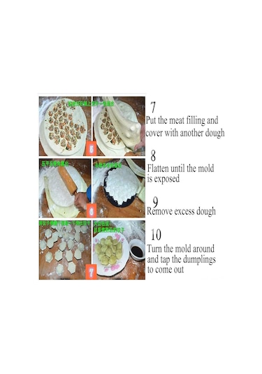 Fortunelane 37 Şık Metal Manty Kalıpı - Mutfak İçin Zaman Tasarruflu Hamur İşi Aleti Gümüş Gümüş