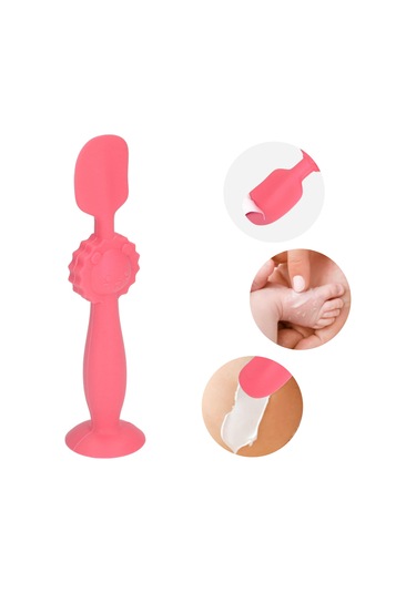 Geeroyoo Bebek Popo Krem Uygulayıcı Silikon - Hassas Cilt İçin Temiz, Kolay Kullanım, Süksiyonlu Tabanlı Krem Spatula