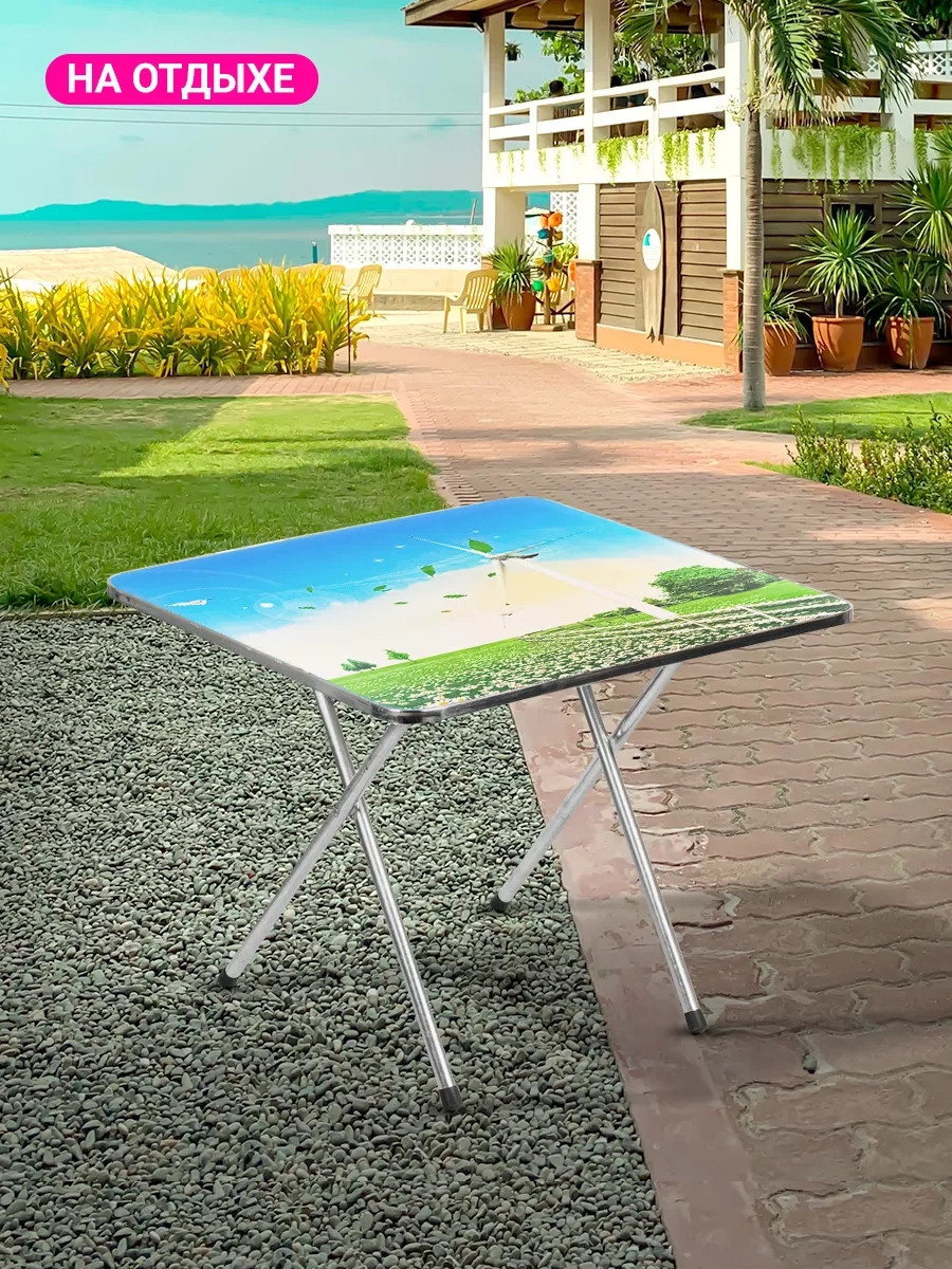 Velton Katlanabilir Turistik Piknik Masası 16602338 Açık Mavi