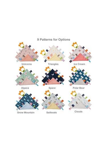 Samdoo Yumuşak Pamuk Bebek Sakinleştirici Mamar, Renkli Etiketli Ve Çiğneme Jelatinli, Alpaka Desenli Emzik Torbası