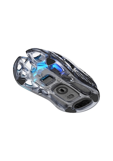 Gravastar Mercury M2 Rgb 26k Dpı Optik Gaming Mouse, Kablosuz, Programlanabilir 5 Tuşlu, Şeffaf Siya Mercury M2