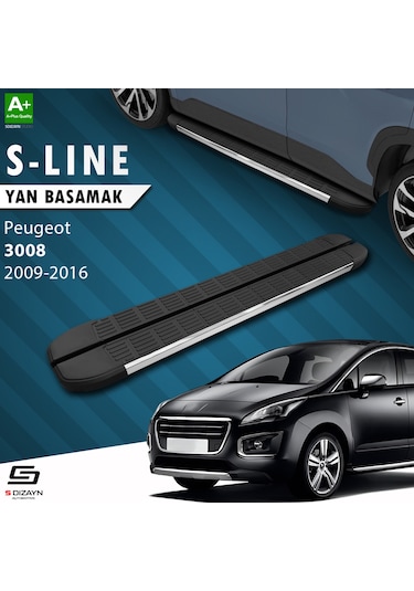 S-dizayn Peugeot 3008 S-line Krom Yan Basamak 183 Cm 2009-2016