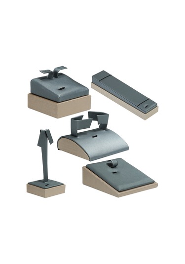 5.5x5.5x3.5 Cm Saplama Tutucu İnci Gri Takı Bilezik Küpe Ekran Standı Çok Renkli