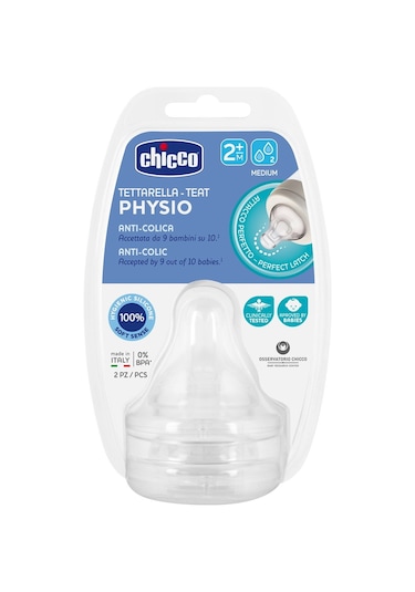 Chicco Well-being 2 Li Biberon Emziği 00020323000000 Siyah