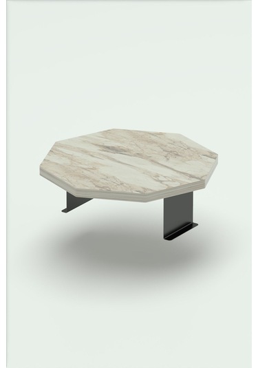 Yan Sehpa Ayarlanabilir Tepsi Dekoratif Modern Tepsi Sekizgen Efes