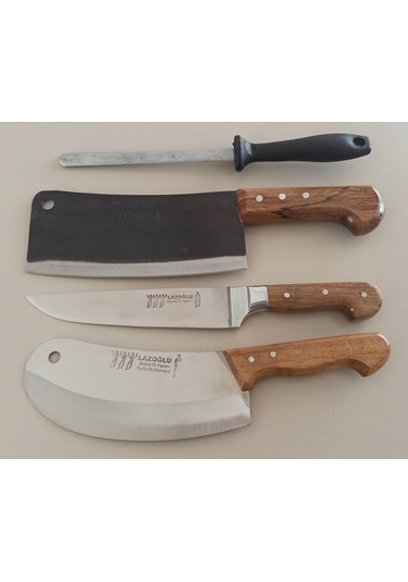 Lazoğlu Sürmene 4 Parça Kasap-Mutfak-Kurban Seti El Yapımı