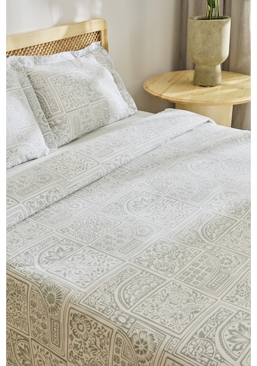 Kaşmir Home Hanne Çift Kişilik Pike Takımı Mint Mint