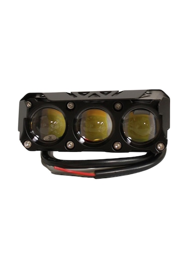 Motosiklet-scooter Sis Farı 12-60v Beyaz-sarı Çift Renk Ip67 Su Geçirmez Offroad 4x4 Suv Atv Tekne Far 1 Adet