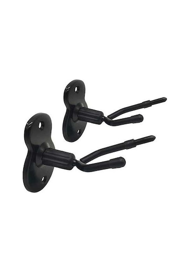 Dancemonkey Duvar Askılı 2'li Keman Standı - Demir Tabanlı Siyah Siyah