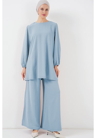 Bigdart Ayrobin Tunik Pantolon Alt Üst Takım 6712 - Açık Mavi