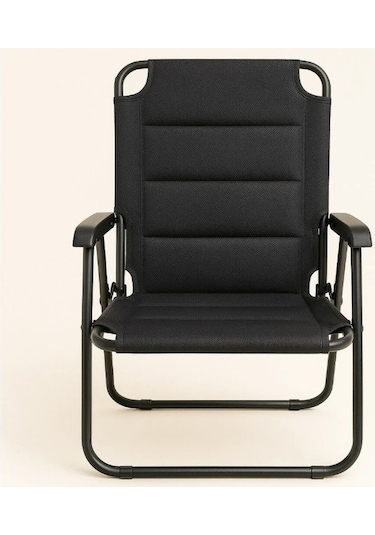 Yek Outdoor Konforlu 2 Kişilik Kamp Masa & Sandalye Seti Siyah