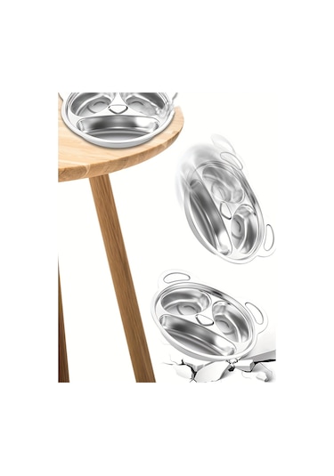 Paslanmaz Çelik Panda Şekilli Yemek Tabağı - Karikatür Tasarım