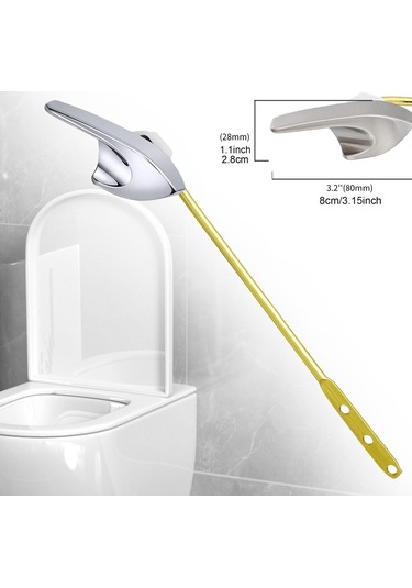 Suntek Tuvalet Tankı Sifon Kolu Kolay Kurulum Paslanmaya Gümüş