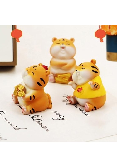 Mükemmel Kaplan Heykeli Solmaya Karşı Reçine Dekoratif 5