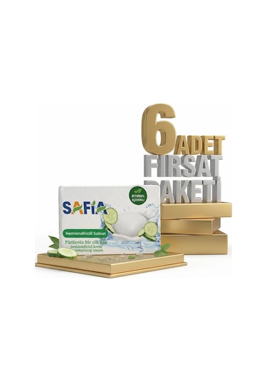 Safia Salatalık Nemlendirici Sabun 6x90 Gr