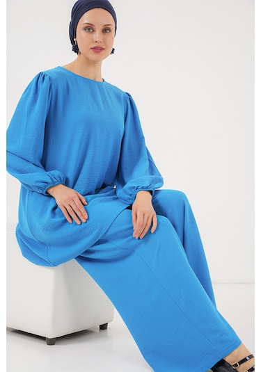 Bigdart Ayrobin Tunik Pantolon Alt Üst Takım 6712 - Mavi