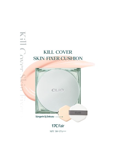 Clio Kill Cover Skin Fixer Cushion SPF50+ 17C Fair