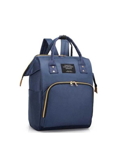 Novahub Moveevo Moda Kore Anne Çantası - Lacivert Kanvas Sırt Çantası Stil Uyumlu Mavi