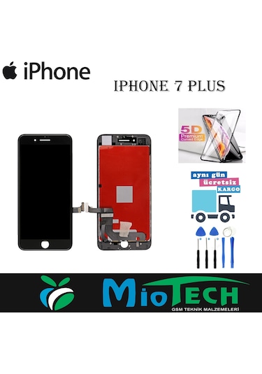 Apple Uyumlu iPhone 7 Plus Lcd Ekran Dokunmatik Tamir Kiti Kırılmaz Cam