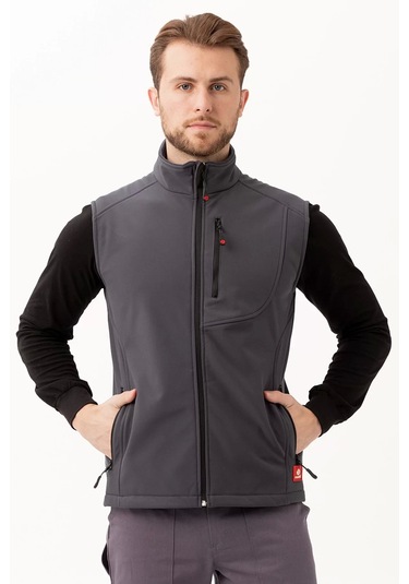 Softshell Erkek Yelek Kışlık İş Güvenliği Salina Günlük Kullanıma Uygun Konforlu Kesim Fermuarlı Füme Softshell Erkek Yelek Kışlık İş Güvenliği Salina Günlük Kullanıma Uygun Konforlu Kesim Fermuarlı Füme