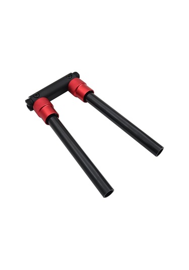 Youtek Elektrikli Dengeli Bisiklet Katlanabilir Alüminyum Ön Kolu, 90 Derece Açılabilir, 150 Kg Dayanıklı, Siyah-kırmızı Renkli Donanım Parçası