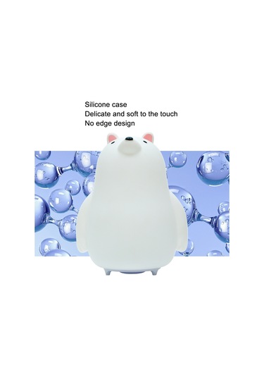 Sones Led Küçük Gece Lambası Karikatür Ayı Pat Işık Renkli Atmosfer Işıkları Çok Renkli